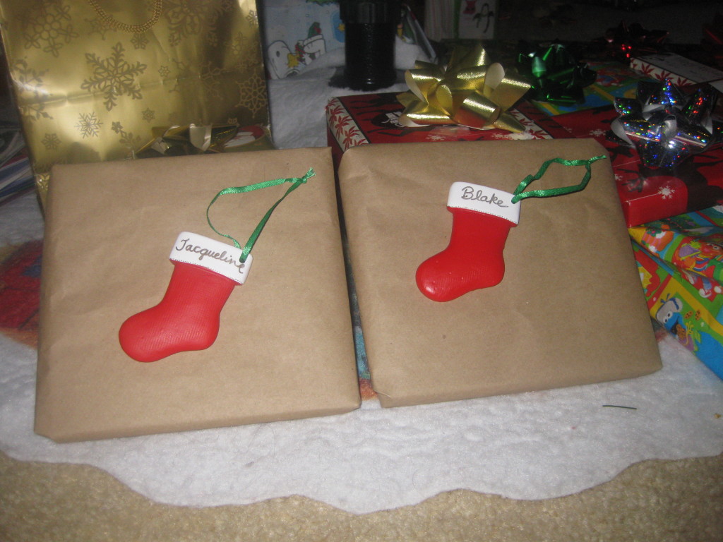 Stockings as Gift Tags